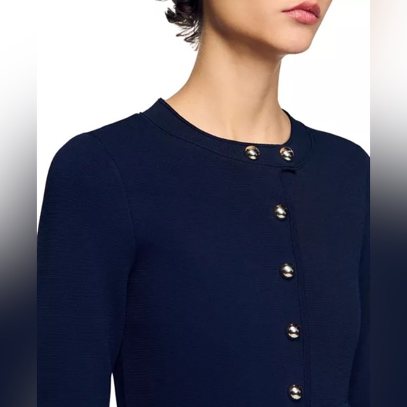 Bertille Short Button Up Knit Dress - Picture 3 of 6